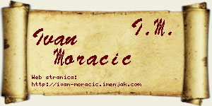 Ivan Moračić vizit kartica